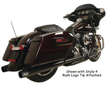 Load image into Gallery viewer, Mufflers Rush Touring Series Fits Touring 1995-2009 Black 2.5&quot;Baffle 3.5&quot;Od Use W / Tip