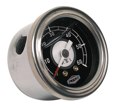 Oil Pressure Gauge Deluxe 60 Psi Oil Filled To Reduce Needle Bounce