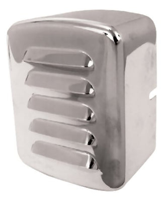 Coil Cover Square Louvered Big Twin 4 Spd 1965 / L Softail 1984 / 99 Chromed..Replaces HD 31610-83T