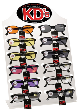 KD Sunglass Counter Display Holds 12 Pair Pcsun# 500