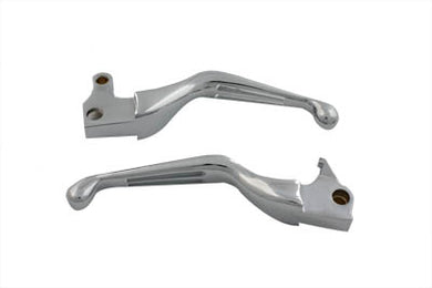 Chrome Slotted Hand Lever Set 2004 / 2006 XL