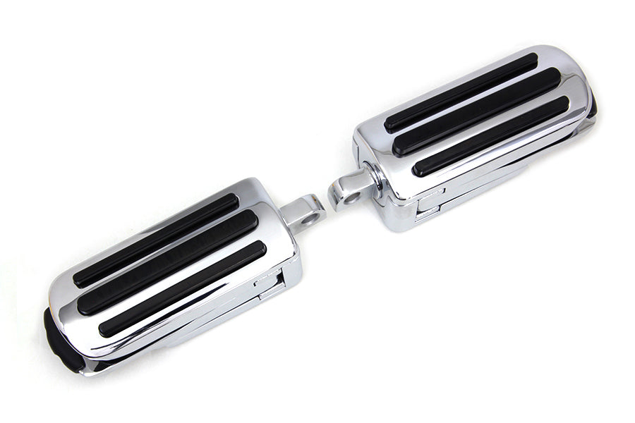 Chrome Footpeg Set with Heel Rest 0 / All models with female mounting block