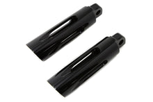 Load image into Gallery viewer, Black Milled Style Slasher Footpeg Set 0 /  All models with female mounting block.