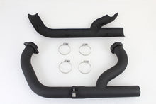 Load image into Gallery viewer, 2:1 Siamese Exhaust Header Set Black 1986 / 2006 XL without oxygen sensor bung receptors1986 / 1999 FX without oxygen sensor bung receptors1986 / 1999 FLST Evo motors only1986 / 1999 FXST Evo motors only