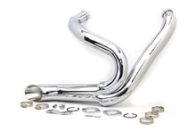 Load image into Gallery viewer, Chrome Wyatt Gatling 2 into 1 Exhaust Pipe Header Kit 2012 / 2017 FXST 2012 / 2017 FXDWG