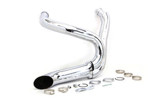 Load image into Gallery viewer, Chrome Wyatt Gatling 2 into 1 Exhaust Pipe Header Kit 2012 / 2017 FXST 2012 / 2017 FXDWG