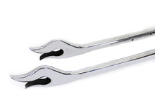 Load image into Gallery viewer, 31 Straight Flame Exhaust Pipe Extension Set Chrome 0 /  Custom application for 1-3/4 pipes"