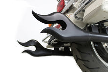 Load image into Gallery viewer, 36 Straight Flame Exhaust Pipe Extension Set Black 1995 / 2016 FLT