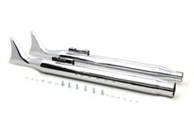 Load image into Gallery viewer, M8 Chrome Fishtail Muffler Set 2017 / UP FLT