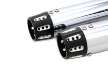 Load image into Gallery viewer, Chrome Tapered Revolver Tip Muffler Set 2014 / 2017 XL