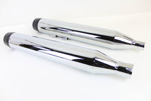 Load image into Gallery viewer, 32 Chrome Muffler Set with Black Tapered End Tips 2017 / UP FLT