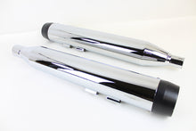 Load image into Gallery viewer, 32 Chrome Muffler Set with Black Tapered End Tips 2017 / UP FLT