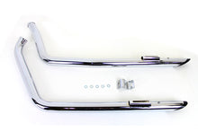 Load image into Gallery viewer, Drag Pipe Set Straight Cut End with Black Tips 1984 / 1999 FXST