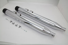 Load image into Gallery viewer, Muffler Set with Black Revolver End Tips 1995 / 2016 FLT