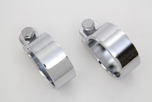 Load image into Gallery viewer, Chrome 1-7/8 Heavy Muffler Body and End Clamp Set 0 /  Custom application for 1-7/8 mufflers&quot;