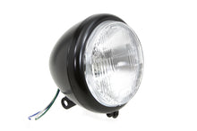 Load image into Gallery viewer, Black 5-3/4 Round Headlamp Assembly Tear Drop Style 1993 / 1999 FXSTS