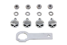 Load image into Gallery viewer, License Plate Frame Mount Bolt Kit Skull Style 0 /  Custom application for mounting license plate