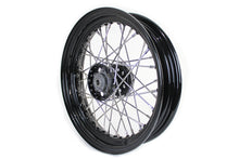 Load image into Gallery viewer, 16" x 3.00 KH Type Star Hub Wheel Black 1948 / 1966 FL