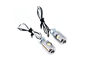 Chrome Hagler License Plate Bolt Set with LED