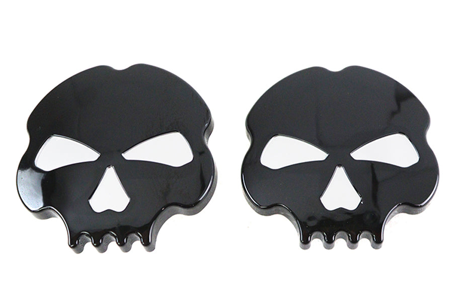 Skull Style Gas Cap Set Vented and Non-Vented Black 2018 / UP FXST 2018 / UP FLST