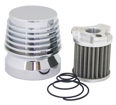 Oil Filter / Cooler Kit Chrome Sh 5 Spd 80 / L Big Twin Evo 84 / L Tc 99 / Later Sportster L84 / Later 3 / 4-16 Thd