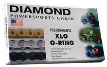 Load image into Gallery viewer, Chain Rear Xlo O-Ring Diamond Extra Length App-Cut Brass Plt Finish Size 530 120 Pitches