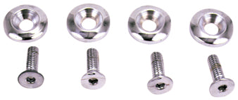 Gas Tank Mount Flatside Hardware Softail 1991 / 1999 W / Split Tank 4 Bevel Washers 4 Screws Cp