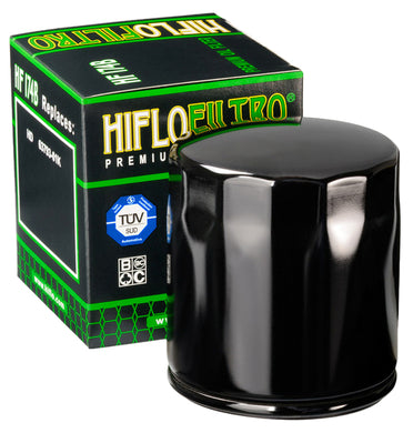 Oil Filter Hiflofiltro Black VRSC V-Rod 2002 / Later Replaces HD# 63793-01K