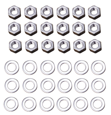 Rocker Arm Cover Hex Nut Kit Sh 66 / 84 Chrome Plated Nuts & Washers Replaces HD 7753 6016 M#8608-36