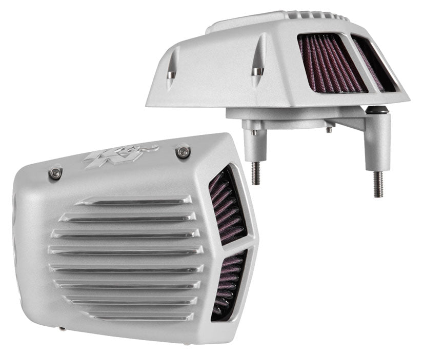 K&N The Shaker Intake System Dyna / Softail 01 / 16 Touring 01 / 07 Satin Silver Finish #Rk-3950S