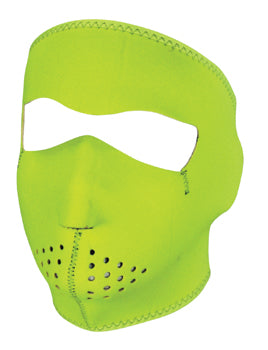 Neoprene Face Mask High Visibility / Lime Full Face Mask Zanheadgear Wnfm142L