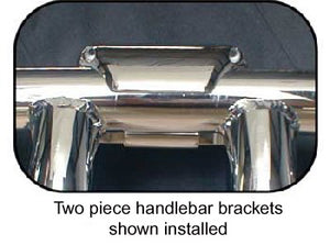 Mounting Bracket Instrument Panel Uw / 1-1 / 2" Handlebars & #48059 Billet Alum Chrome Plt Wp128
