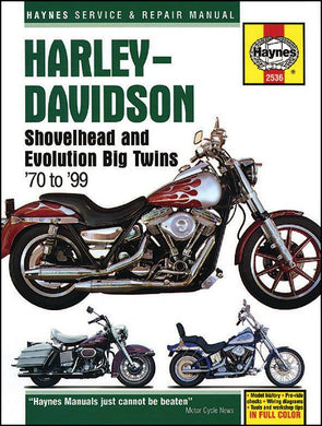 Haynes Repair Manual Shovelhead & Evolution Big Twin 1970 / 1999 Haynes#2536