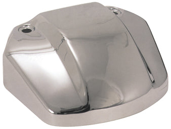 Headlight Mount Cover W / O Cut Out For Indicator Light Chrome Steel Replaces 67884-90T