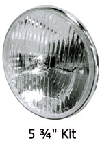 Headlight Lens Kit Halogen5.75 Standard Style Lens 12V 60 / 55W H4 HD67698-81B...Mfg.H402212