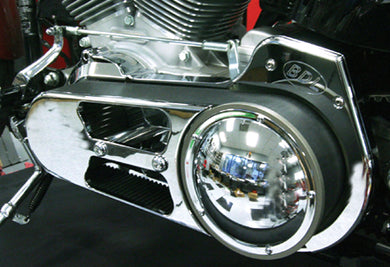 Open Belt Drive Kit 69Mm Softail And Dyna 2007-2017 Inc Lock Up Clutch Polished