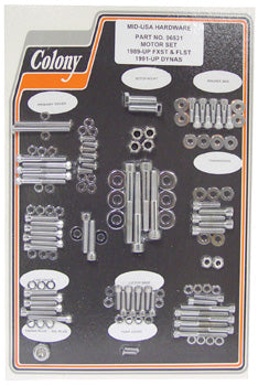Allen Powertrain Hardware Softail 89 / 98 Dyna 91 / 98 Chrome Plated Colony #06531
