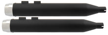 Load image into Gallery viewer, 4&quot; Slip-On Muffler Set Dresser Models 1995 / 2016 Black W / Chrome Taper Tips