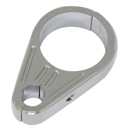 Clutch Or Brake Cable Clamp 1-1 / 4" Inside Diameter Smooth Style Chrome Plated