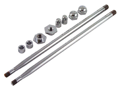 Springer Rod And Nut Set Use With Most Custom Springers Chrome Plated Nuts Sold In Pr