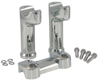 Billet Alum Fat Bar Risers 08 / Later Fxdf & Cust Ap W / 1-1 / 4