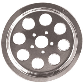 Rear Pulley Insert Drilled Chrome Plated Big Twin 80 / 99 W / 70T Pulley W / O Hardware Eight Holes Replaces HD 91733-85A
