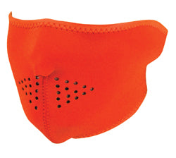 Neoprene 1 / 2 Face Mask High Visibility / Orange Zanheadgear Wnfm142H