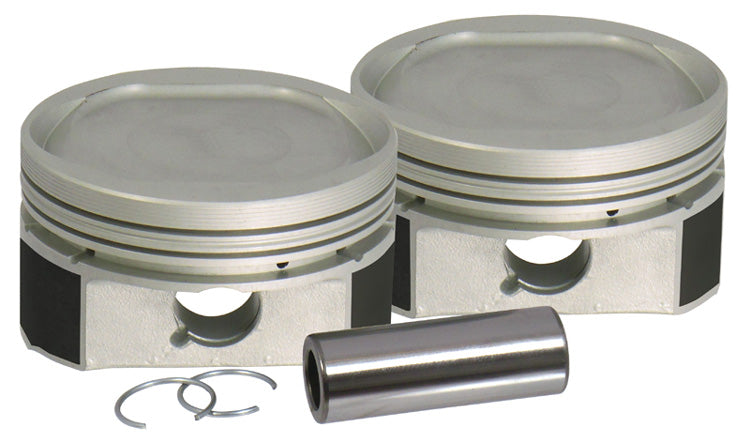 Cast Piston Set Std Bore Sportster 86 / Later 883 To 1200 Conversion Moly Coated