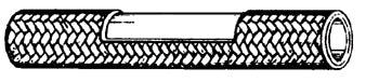 Clear Coat Stainless Steel Brake Hose Fr 44