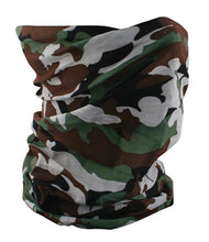 Load image into Gallery viewer, Motley Tube Woodland Camo 100% Soft Polyester Zanheadgear T118