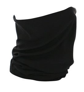Motley Tube Solid Black 100% Soft Polyester Zanheadgear T114