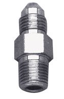 Brake Part Adapter Fitting Chrome Plated 1 / 8" Npt Male / #3 Straight Male Chrome Plated Russell R4244C
