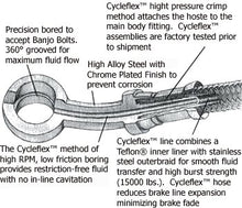 Load image into Gallery viewer, Clear Coat Stainless Steel Brake Hose Fr 43-3 / 4 Flsts Heritage 1997 / 2003 Replaces HD 45091-97 R08757Ds