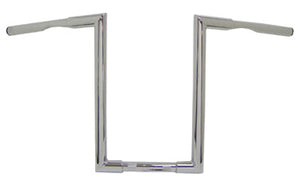 Handlebar Highnoon Z Style Chrome Plated 30"Wide 12"Rise 5.25"Pullback 1.25"Od Drilled & Dimpled